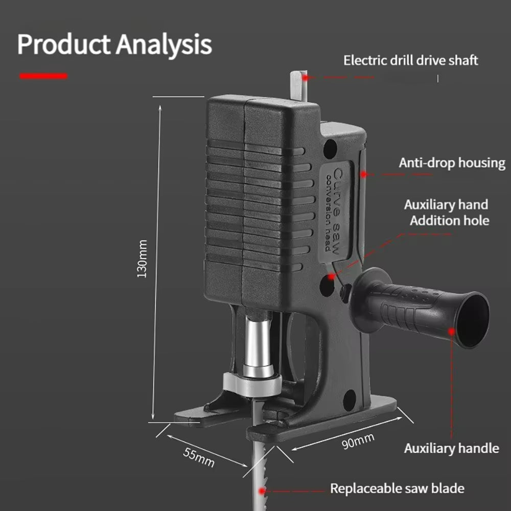 Portable Reciprocating Saw Adapter Electric Drill 