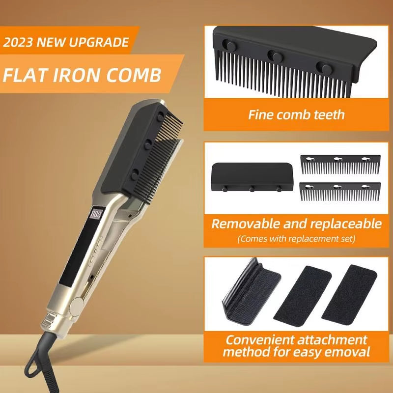 Hair Straightener Comb Clip on Grip Comb