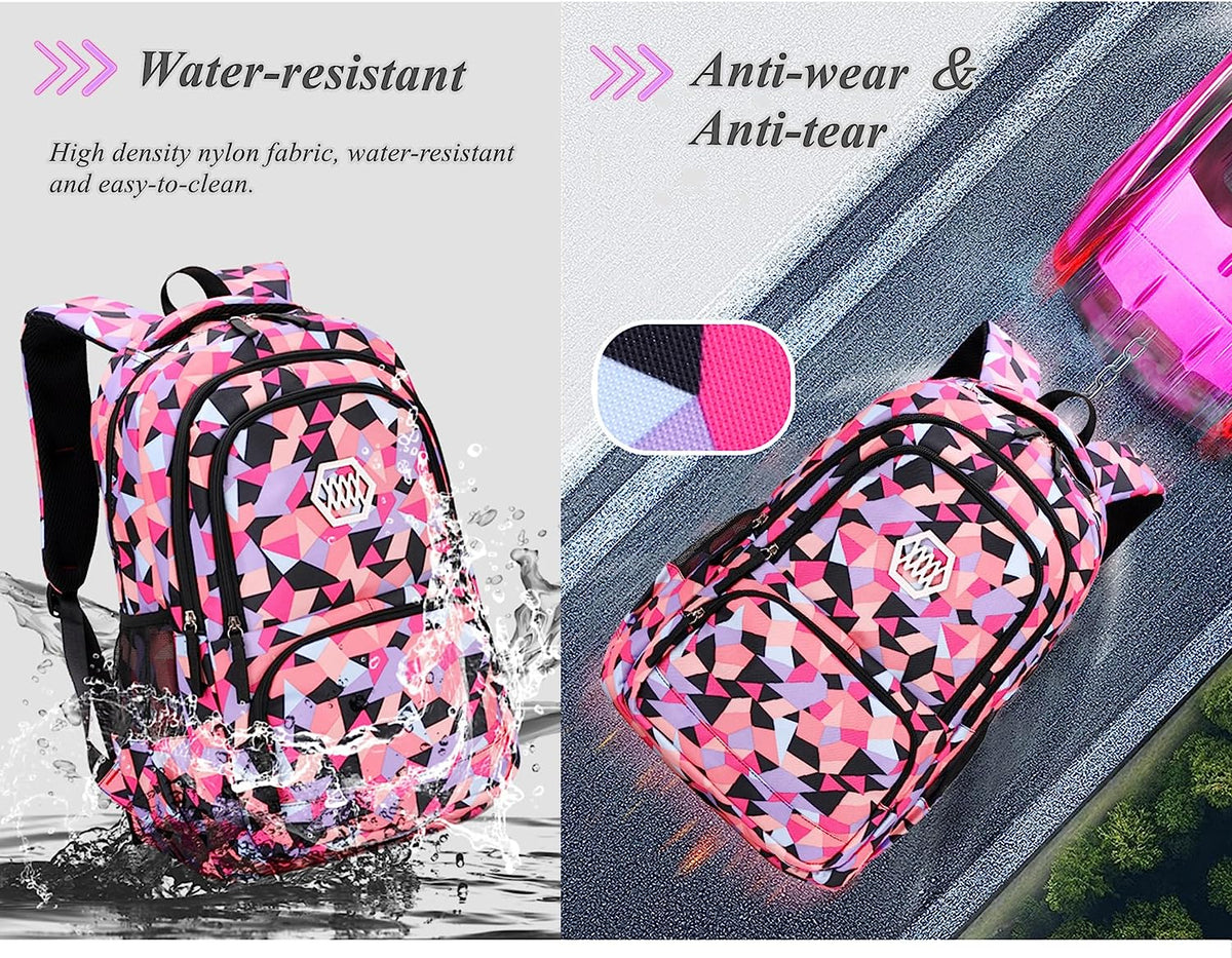 Geometric Print Kids Backpack