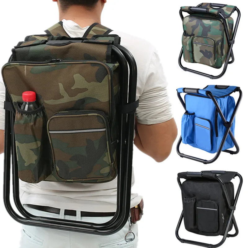 2 in 1 Folding Fishing Chair Backpack