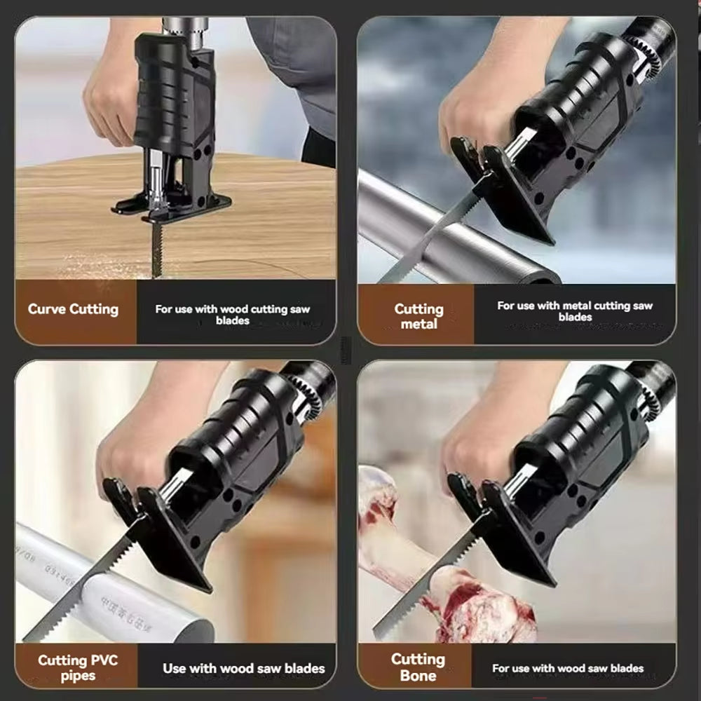 Portable Reciprocating Saw Adapter Electric Drill 