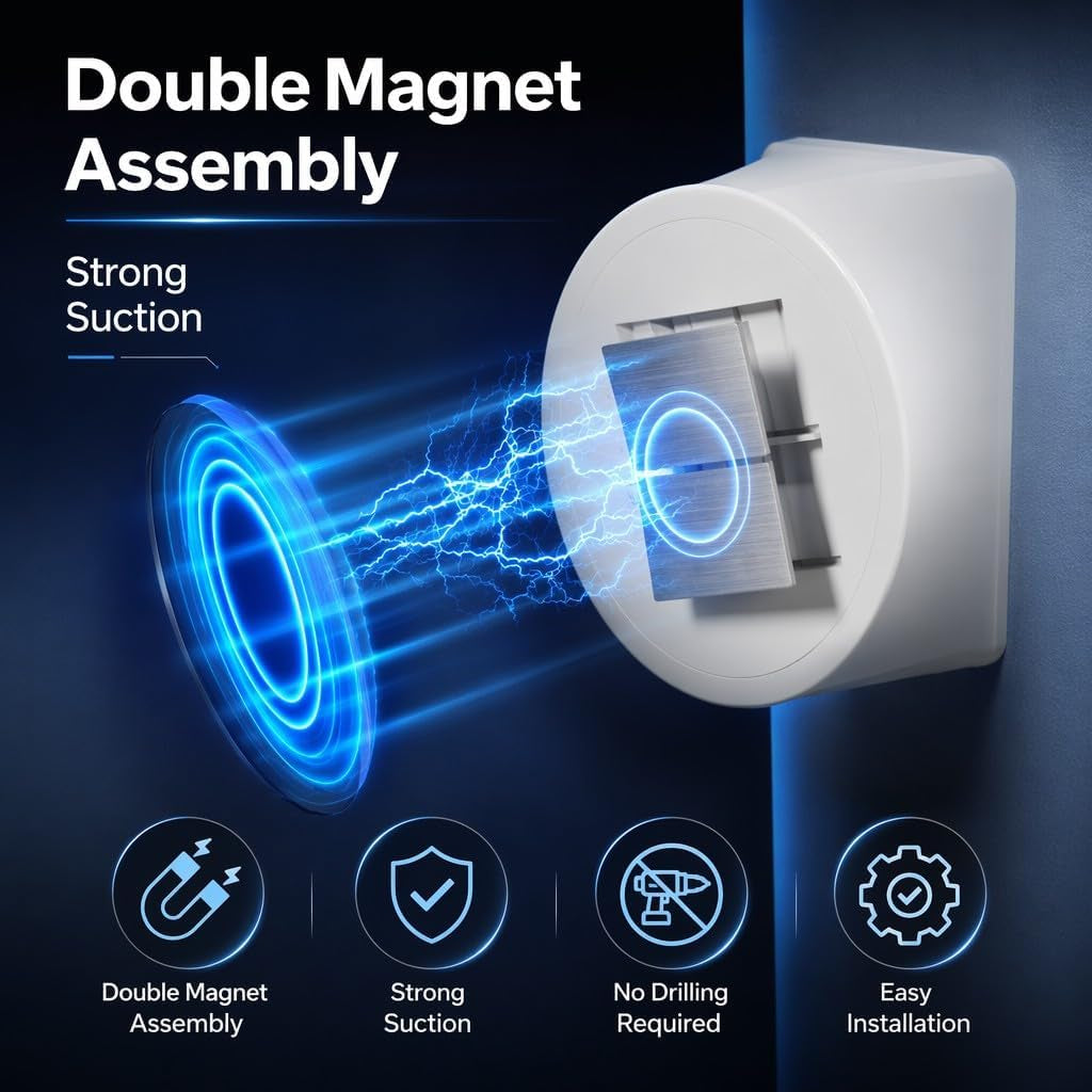 Motion Sensor Night Light, USB-C Rechargeable RGB Wall Light 1 Pack