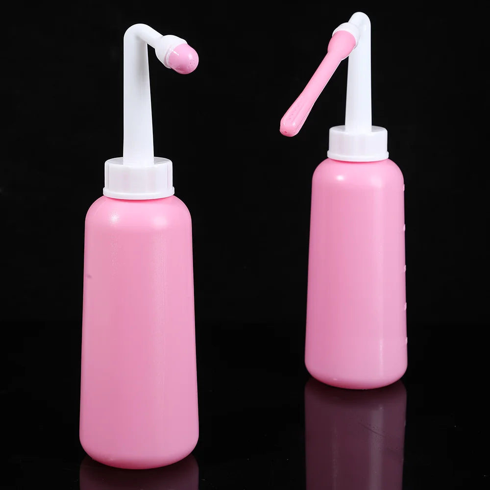 Short Punch Long Punch Dual Flushing Modes 500Ml Handheld Personal Bidet Bottle Feminine Care Perineum Cleaning Bathroom Protabl