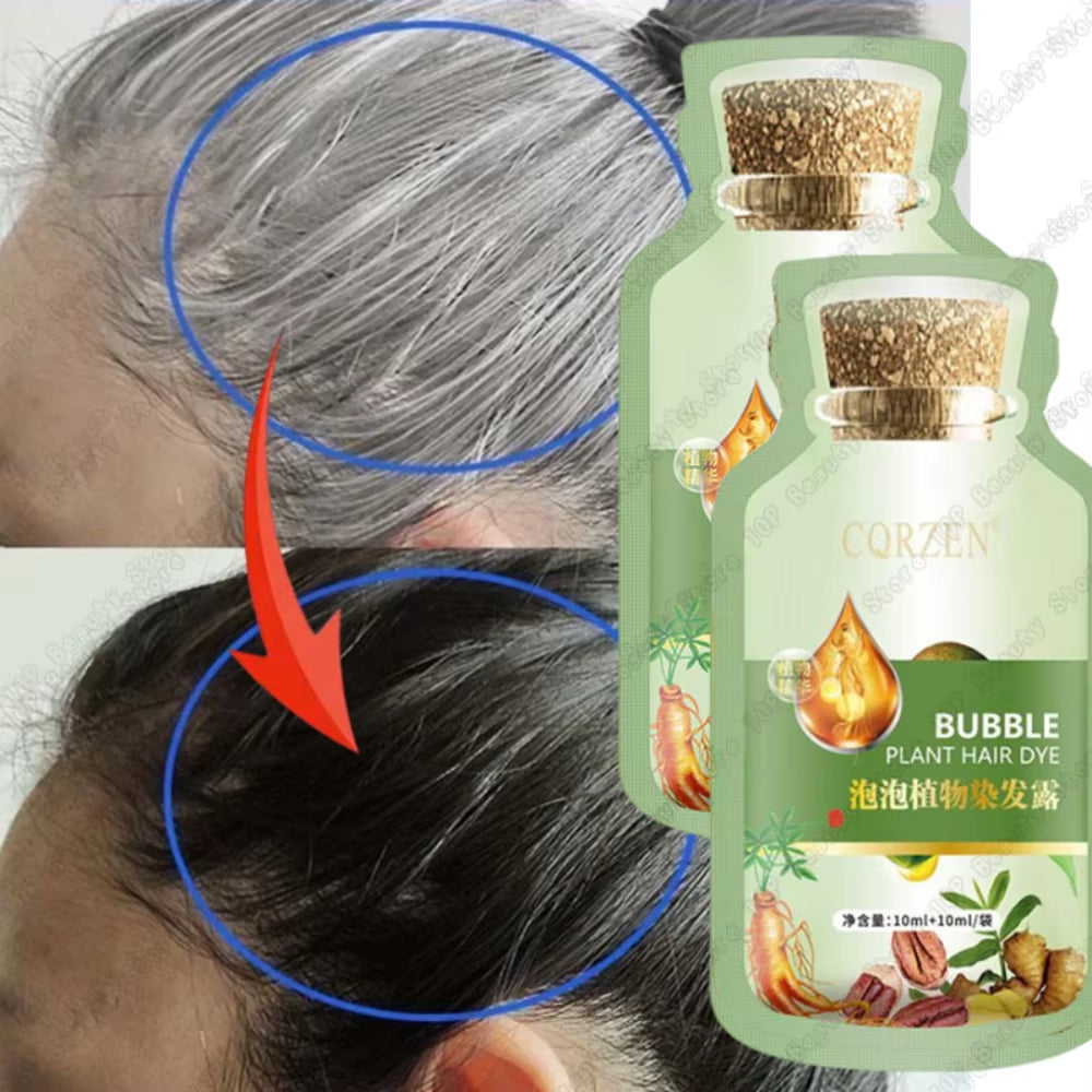 Pure Natural Herbal Hair Dye Shampoo 