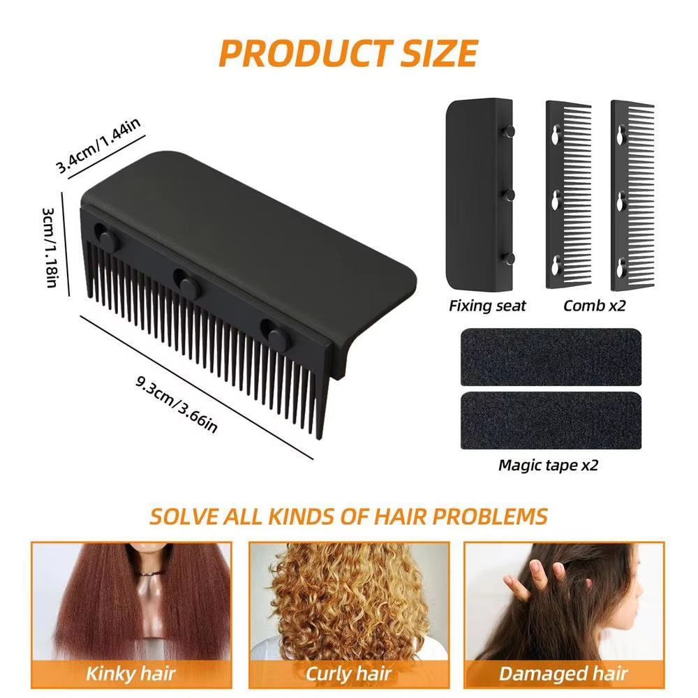 Hair Straightener Comb Clip on Grip Comb
