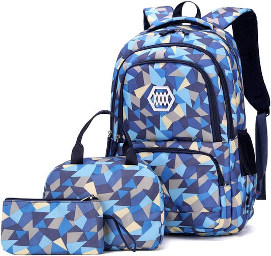 Geometric Print Kids Backpack