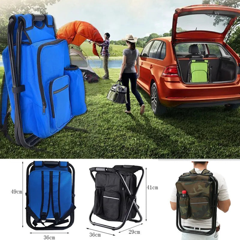 2 in 1 Folding Fishing Chair Backpack