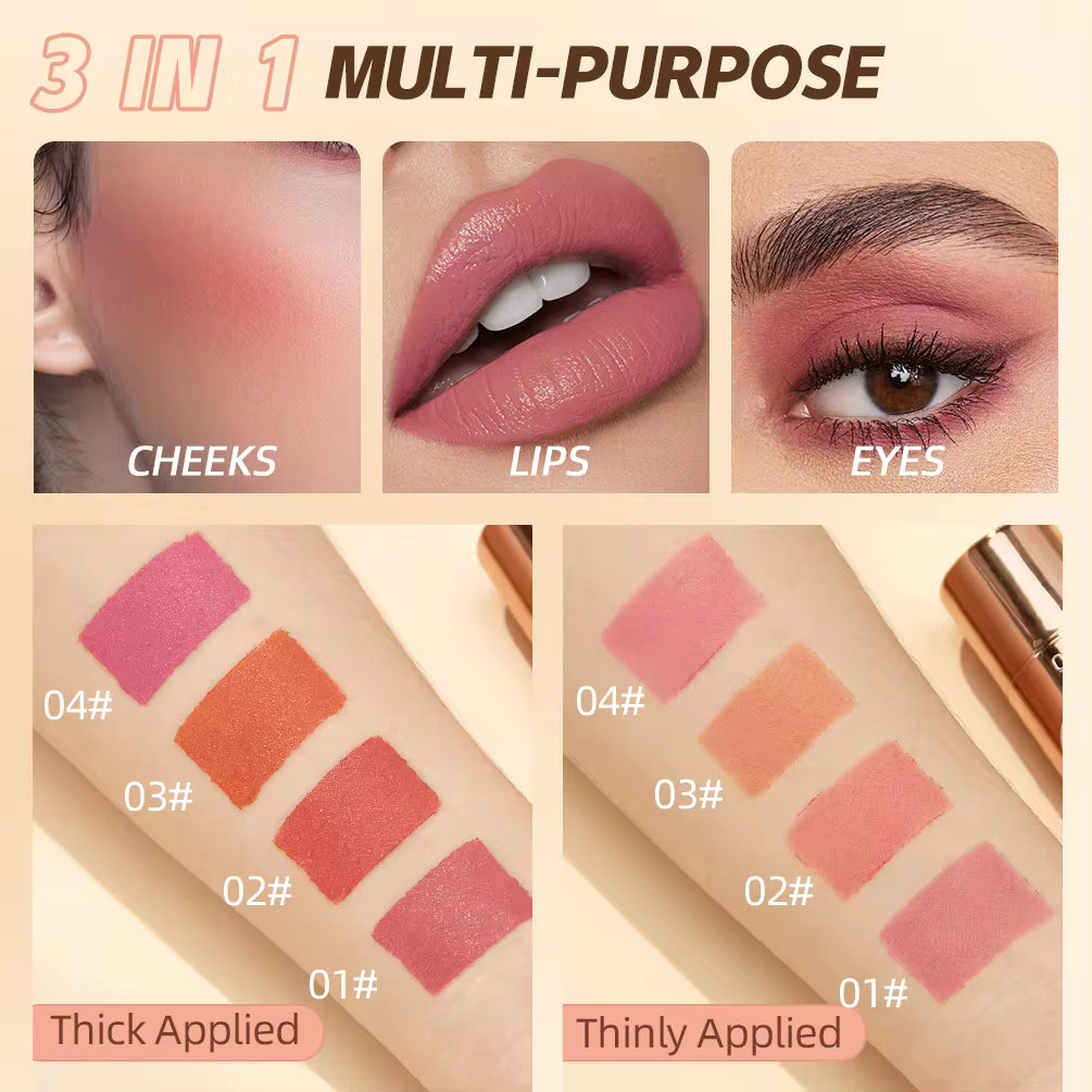 Lipstick Blush Stick 3-In-1 