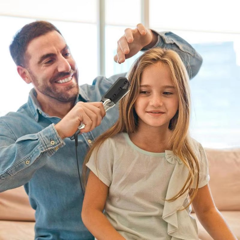 Hair Straightener Comb Clip on Grip Comb